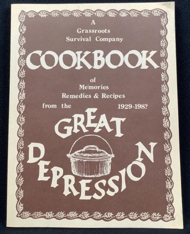 1980 Great Depression Cookbook Signed Buffy