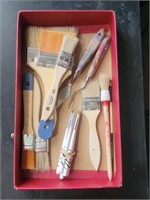 Box of paint brushes