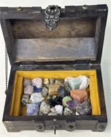 Box with Various Small Rocks