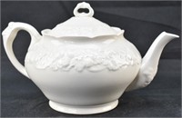 Crown Ducal Florentine White Porcelain Teapot