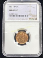 1937 D Penny MS66 RD