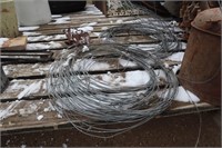 Rolls of wire; concrete ties