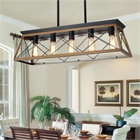 Farmhouse 5-Light Chandeliers  Rustic Kitchen Isla