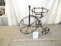 Wrought Metal Tricycle Plant Stand - Yard Art