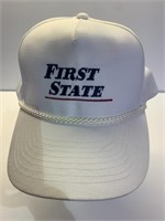 First state sofa, Justin ball cap, appears to be
