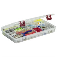 Clear Organizer Tackle Box, Large, Clear Qty 3