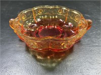 Vintage Aztec Rose Jeanette Glass Candy Dish