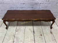Scalloped Edge Decorative Carved Coffee Table