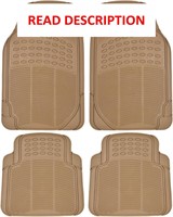 BDK Heavy Duty 3pc Front & Rear Rubber Floor Mats