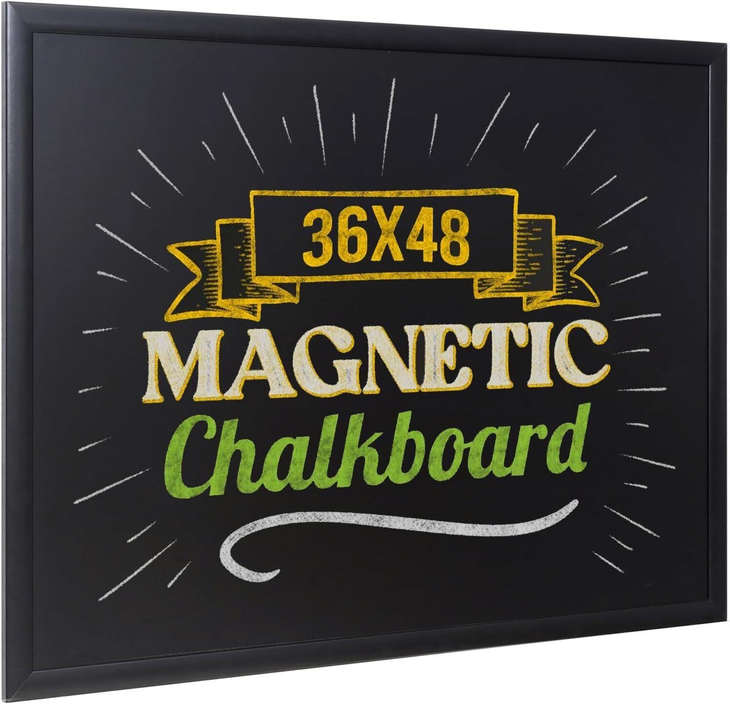 Besso Premium Magnetic Hanging Chalkboard with Rus