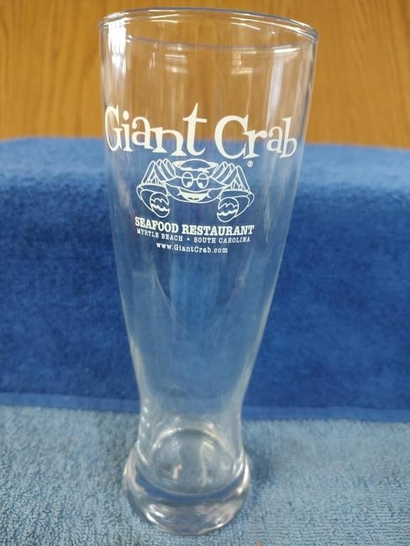 Tall Pilsner Glass from Giant Crab Restaurant -