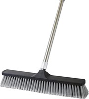 Heavy-Duty 20 Industrial Push Broom - Adjustable S