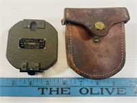 WWII M2 Compass w/ Leather Case