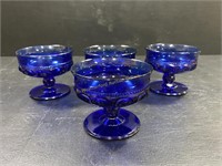 Vintage Indiana Glass "Kings Crown" Cobalt