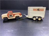 1979 Tonka Pickup Truck & Tonka Stables Trailer