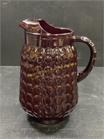 1956 Anchor Hocking Ruby Red Bubble Pitcher