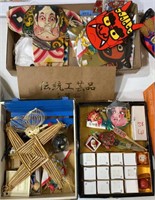 LARGE LOT OF ORIENTAL TOYS/DECORATIONS ETC