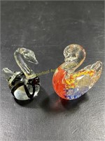 Art Glass Swans