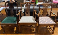 3 VARIOUS ANTIQUE CHAIRS