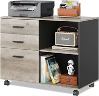 $100  DEVAISE 3-Drawer Wood File Cabinet  Mobile L