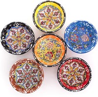 Decorative Turkish Ceramic Bowl Set of 5 Serving-H