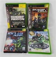 4 Xbox Games - Halo, Tron, Ghost Recon