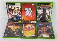 6 Xbox Games - Gta Vice, Sniper, Sims, Nhl