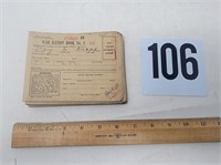 WW2 Ration book collection