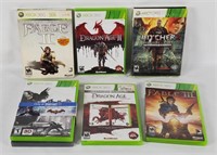 7 Xbox 360 Games - Batman, Witcher 2, Dragon Age