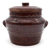 Vintage 1950's Mar-Crest Pottery Bean Pot