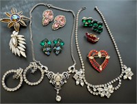 Vintage weiss , coro and more rhinestone jewelry