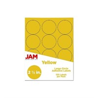 (3) JAM Paper Label Seals 2.5 Yellow~12
