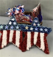 Basket of 4th of July decor