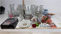 Crystal Plates, Vases, Candle Holders, & More.