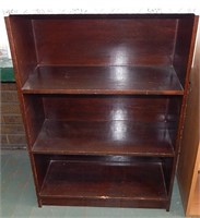 Vintage Dark Wood Bookcase