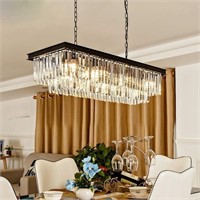 L850MM  K9 Crystal Chandelier  8-Light  Rectangula