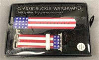 Classic Buckle Watchband for Apple Watch Leather