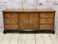Chinoiserie Dresser w/ Applied Accents & Mirror