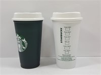 Starbucks Take Out Glasses Plastic