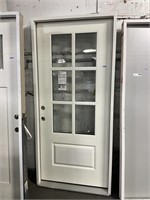 36” Masonite 6-Panel 3 Quarter View Exterior Door