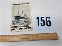 Hamburg-Amerika Ship list