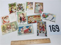 11 old Santa postcards