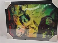 Bob Marley Hologram Picture Framed 12 x 18"