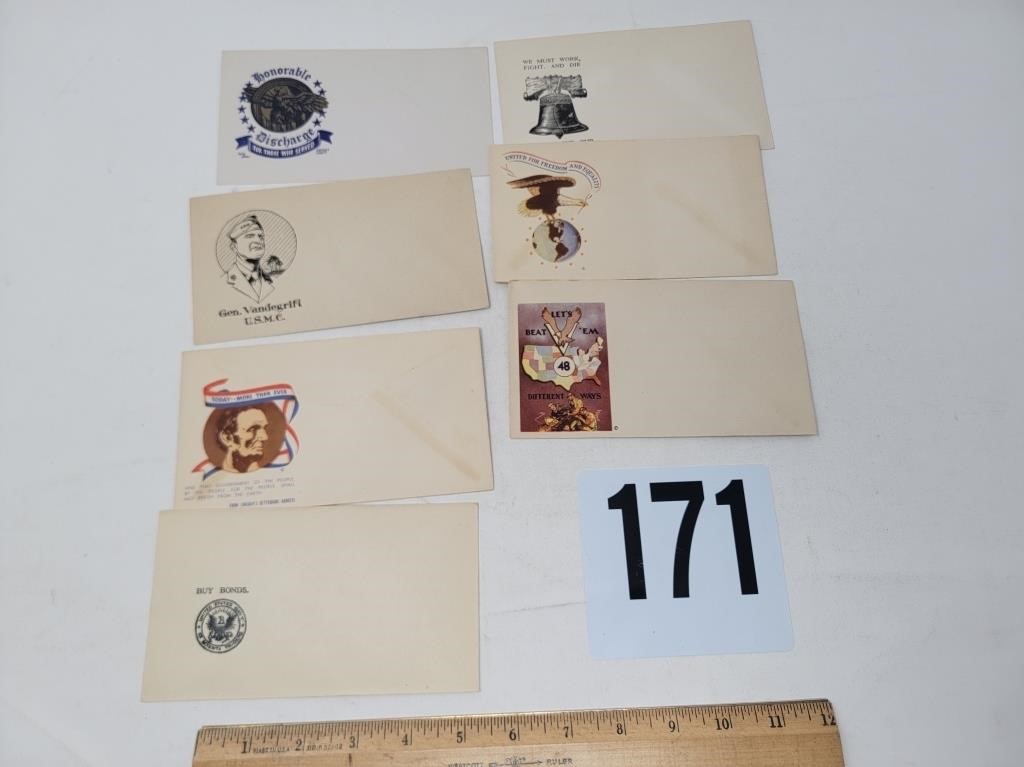 7 Old military envelopes