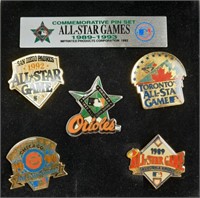 All Star Games Commemorative Pin Set MLB