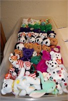 Large Lot Beanie babies Peace Bears & much more