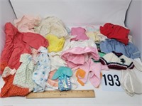 Large lot of doll clothes