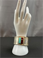 Silvertone cuff/bracelet