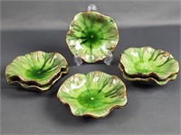 Green Lily Pad Set of 6 Small Plates Wall Decor