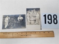 2 Industrial RPPC - real picture postcards